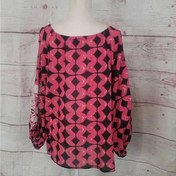 Sundance Hyacinth Batik Top Size Small - Picture 3 of 7